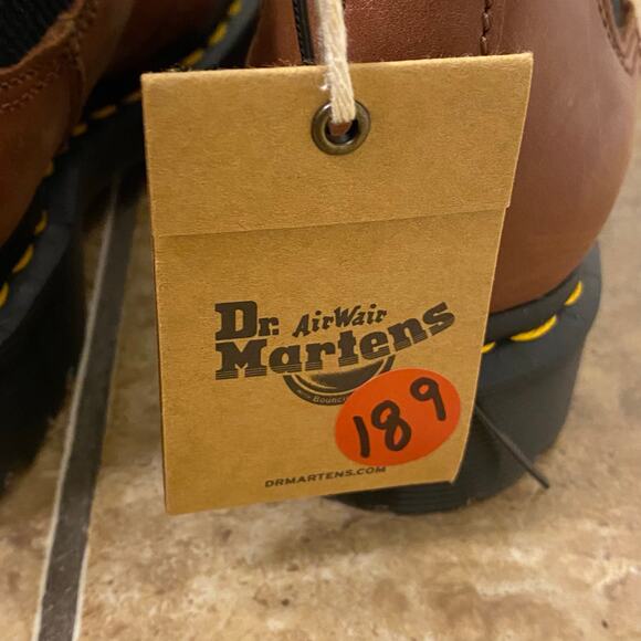 Dr. Martens Brown Ankle Boots with Black Sole - Picture 11 of 12